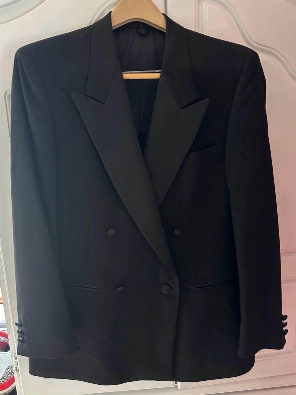 Men’s Italian Black Tuxedo with Matching Pants – Giannino Firenze New York